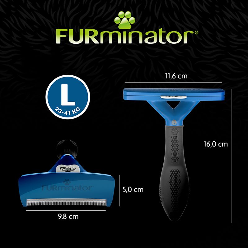 FURminator deShedding Tool Short Hair L Width 9.6cm