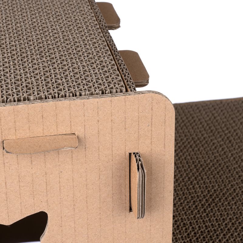 TIAKI Scratching Stairs Puzzle for Cats 70 x 40 x 60 cm (L x W x H)