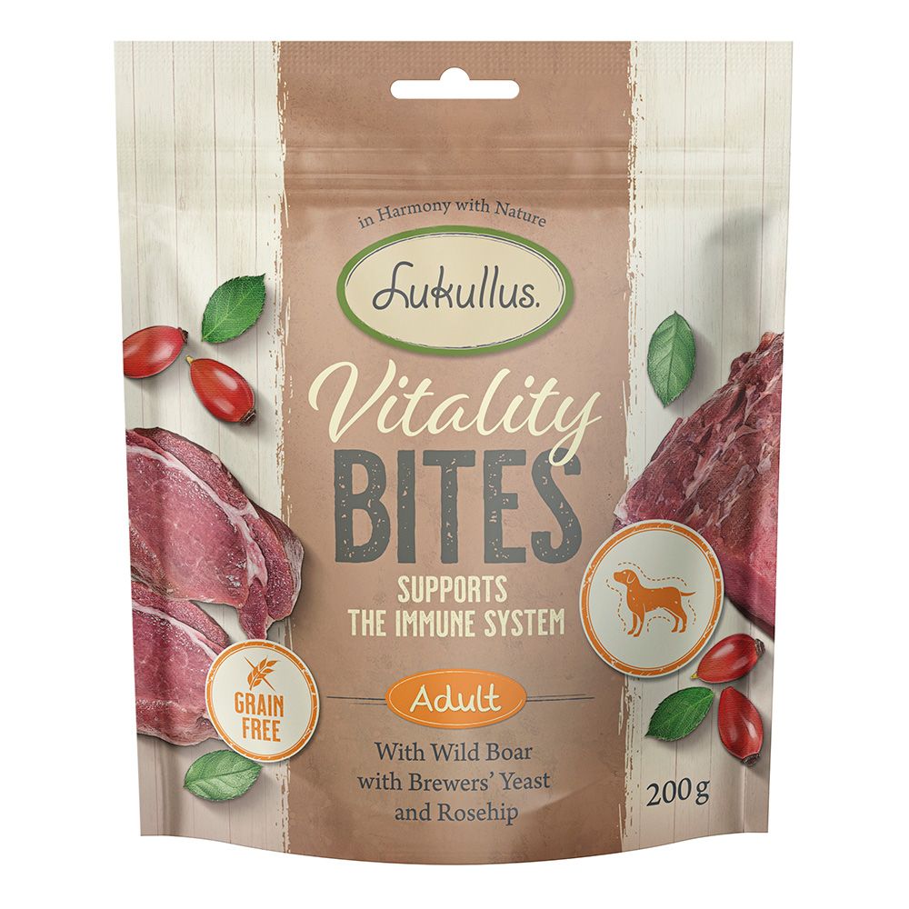 Lukullus Vitality Grain-Free Immune Bites - Wild Boar 200g