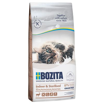 Bozita Grain Free Indoor & Sterilised - Reindeer 2kg