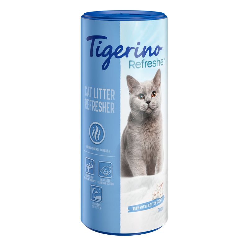 Tigerino Refresher Natural Clay Deodorant for Cat Litter - 3 scent variants Baby Powder (700g)