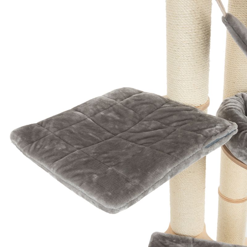 Natural Paradise Ceiling Cat Tree - Amaryllis Light Grey (2 packages*)
