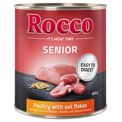 Rocco Senior 6 x 800g Poultry with Oat Flakes