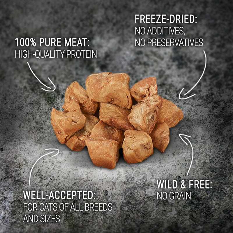 Wild Freedom Freeze-Dried Snacks Chicken Hearts 45g
