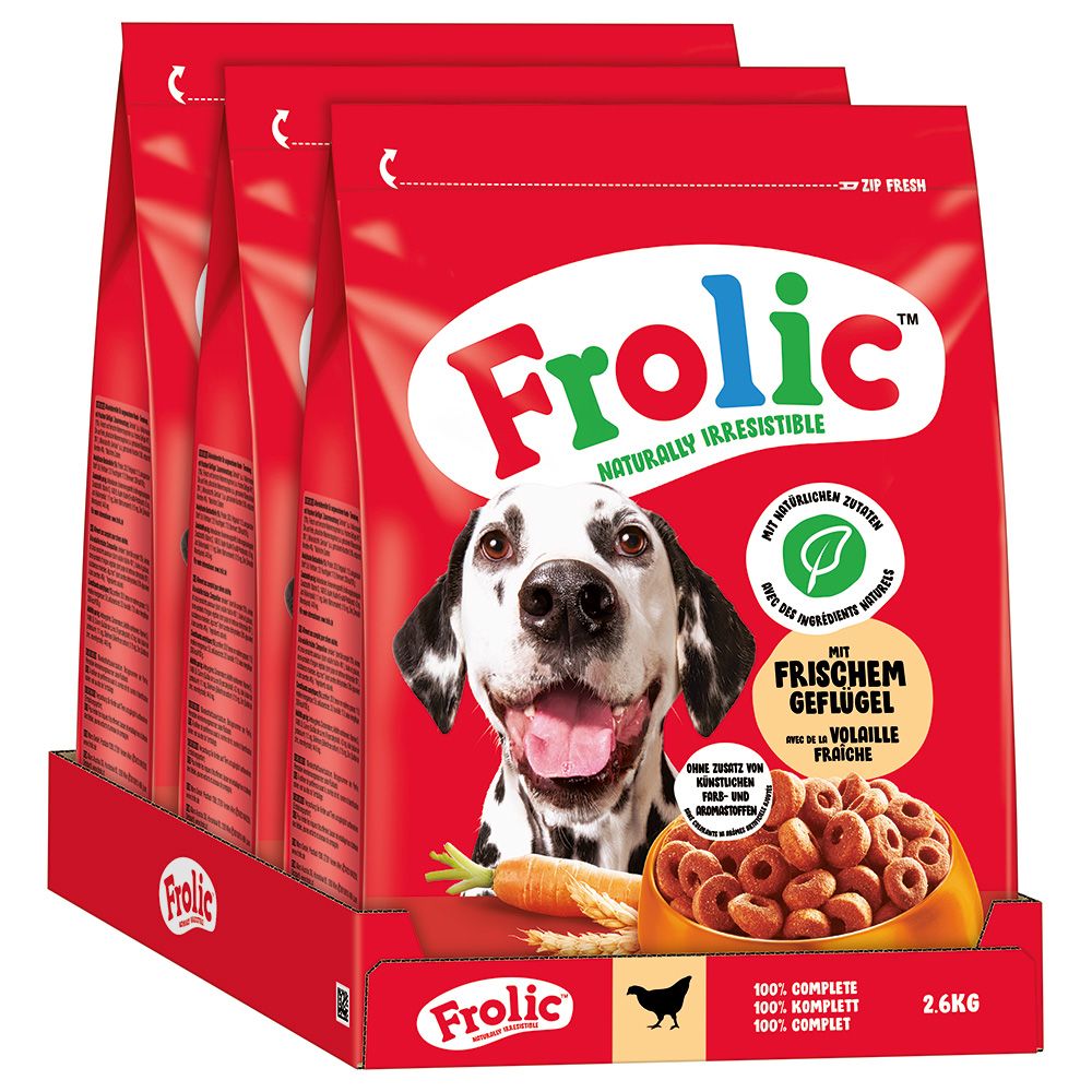 Frolic Complete with Poultry 7.8kg (3 x 2.6kg)