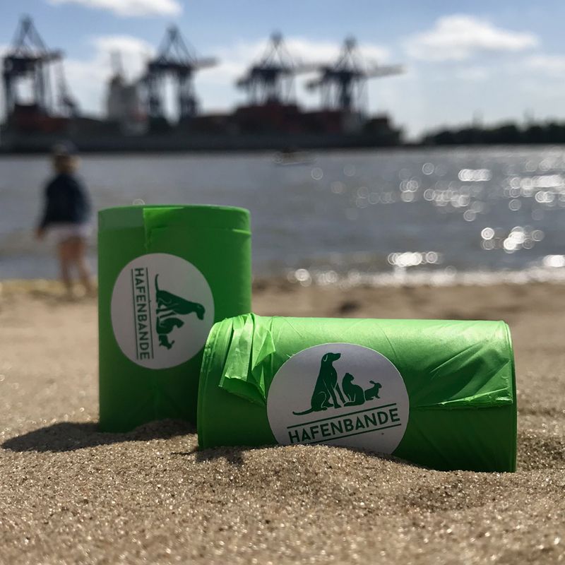 HAFENBANDE Compostable Poop Bags 8 Rolls of 15 Bags