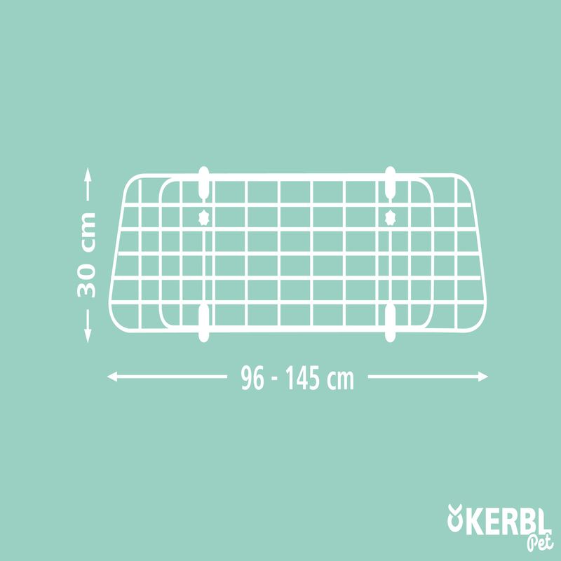Kerbl Pet Car Guard 96 -145 x 30cm (W x H)