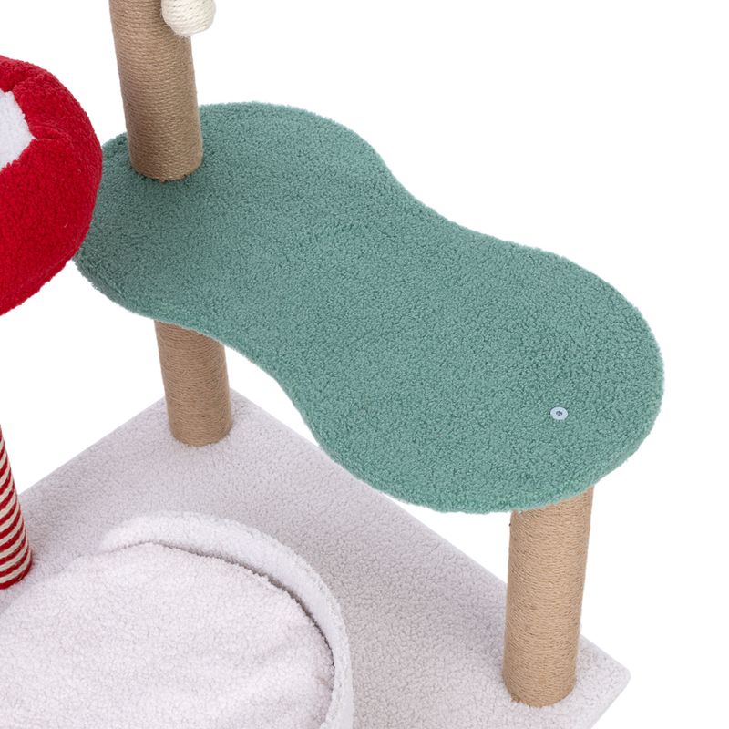 TIAKI Christmas Scratching Post Red/Green
