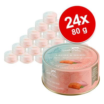Saver Pack Terra Felis 24 x 80 g Salmon