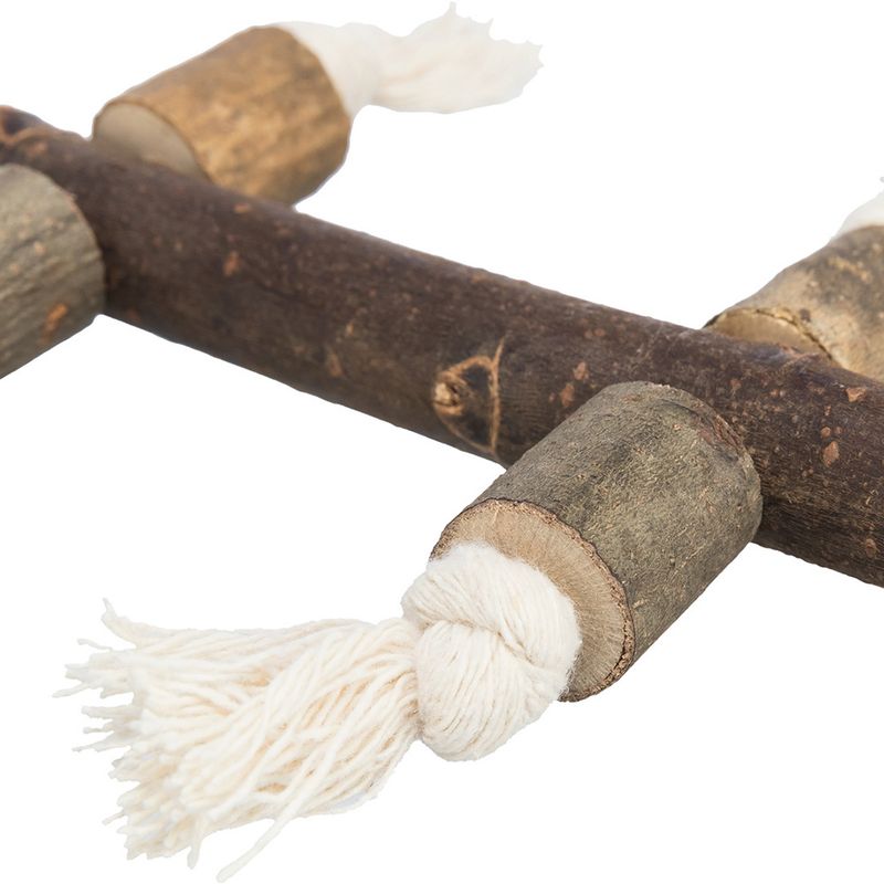 Trixie Natural Perch With Play Rope L 25 cm, diameter approx. 25 mm