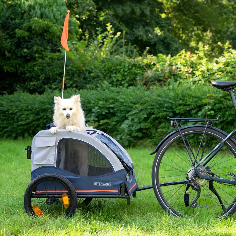 HAFENBANDE Cabby M Bicycle Trailer incl. 2 couplings 125 x 67 x 105 cm (L x W x H) / up to 25kg
