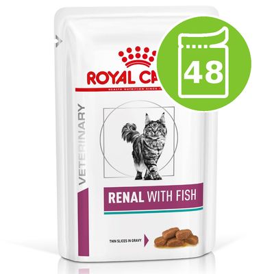 Royal Canin Veterinary Saver Pack 48 x 85g/100g Renal with Fish (48 x 85g)