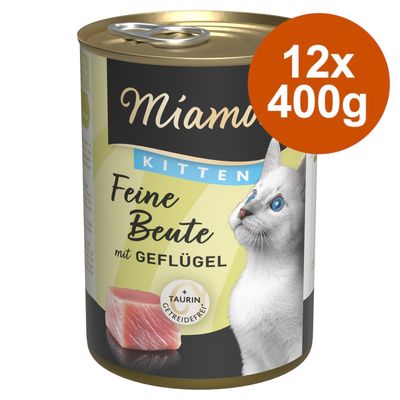 Miamor Feine Beute Kitten Saver Pack 12 x 400g Poultry
