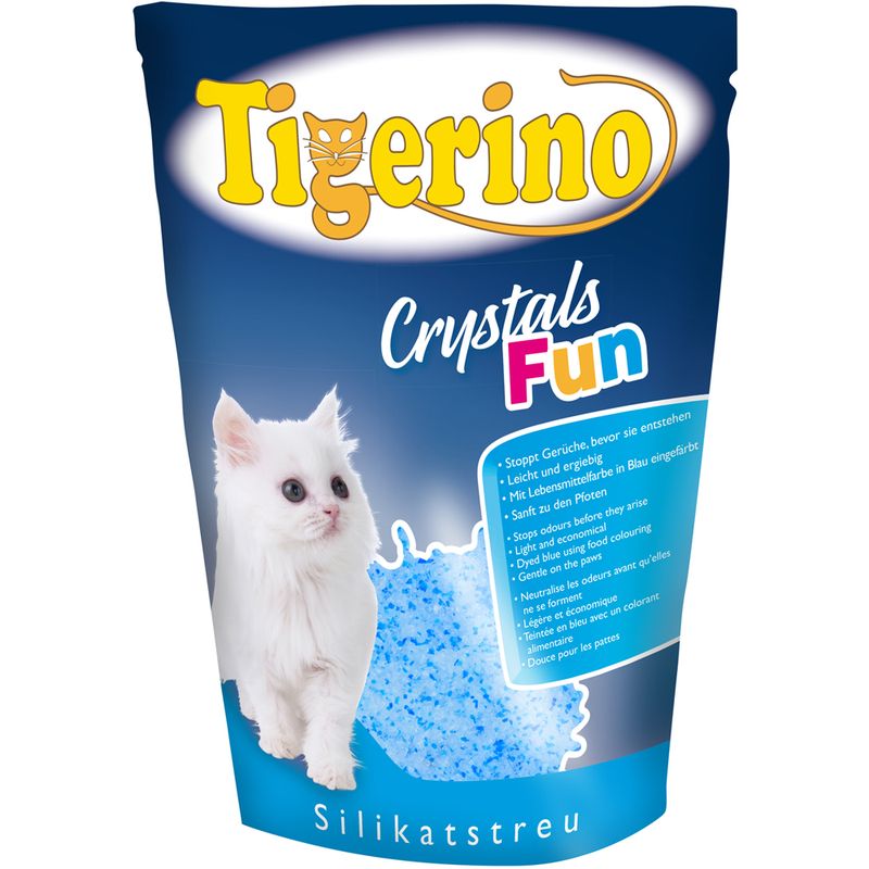 Tigerino Crystals Colourful Cat Litter - Sensitive, Unscented 5l Pink