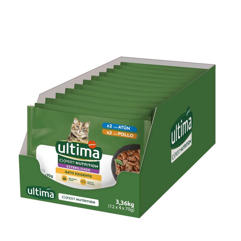 Ultima Cat Expert Nutrition Difficult Appetite Tuna & Chicken 4 x 70g