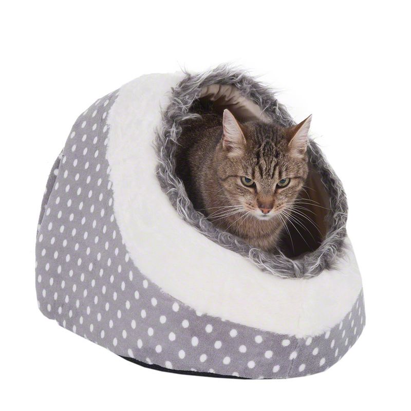 White Dots Snuggle Den 40 x 40 x 28 cm (L x W x H)