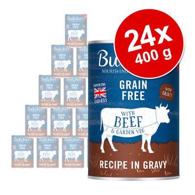 Butcher's Original Grain-Free Saver Pack 24 x 400g Beef in Gravy