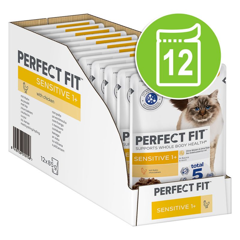 Perfect Fit Sensitive 1+ Pouches Chicken in Sauce (12 x 85g)