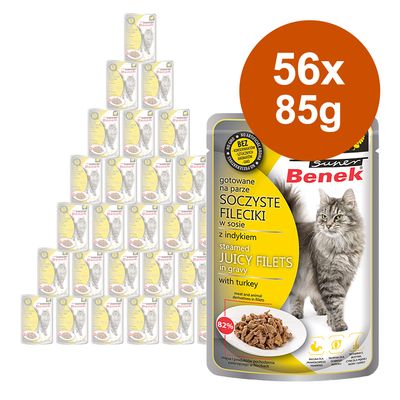 Super Benek Fillets in Sauce Saver Pack 56 x 85g Turkey