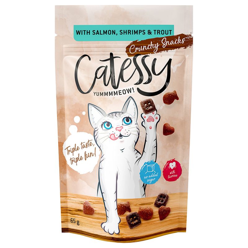 Catessy Crunchy Snacks 65g with Duck, Turkey & Chicken