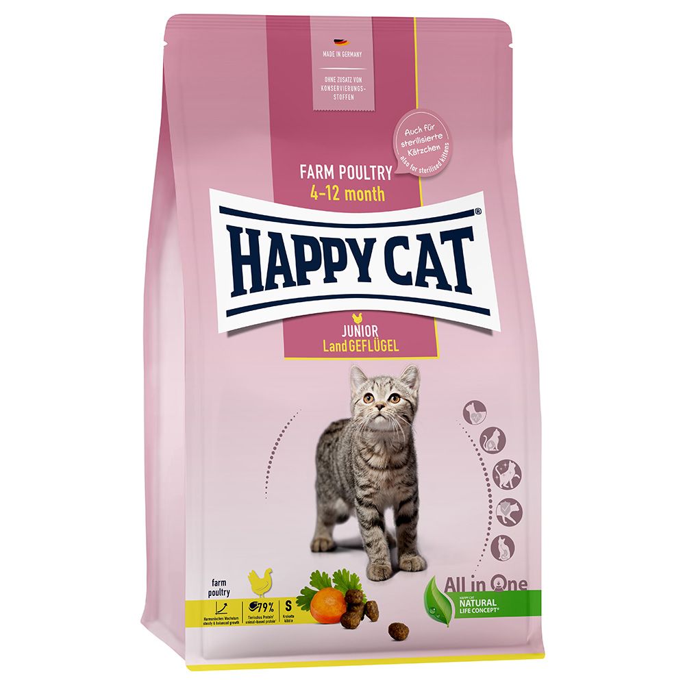 Happy Cat Young Junior Farm Poultry 1.3kg