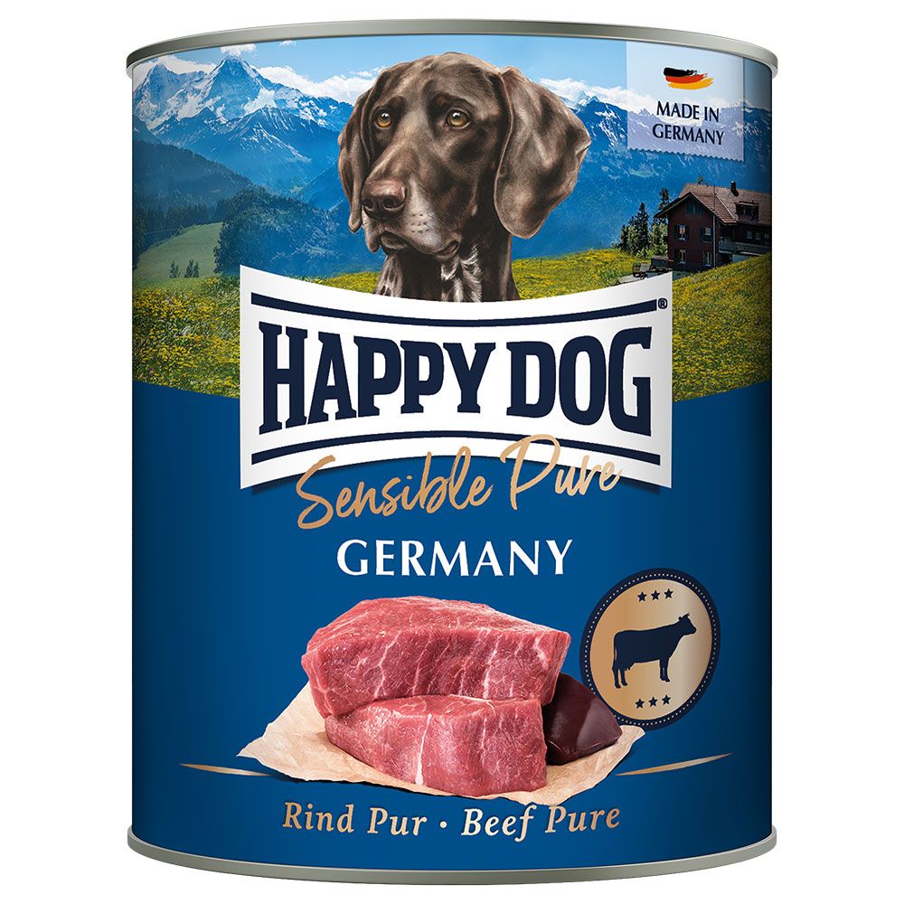 Saver Pack Happy Dog Sensitive Pure 24 x 800 g Germany (pure beef)