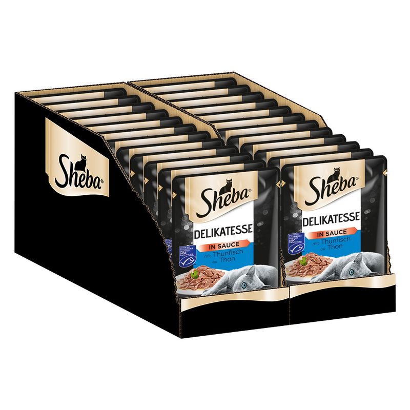 Sheba Pouches Select Slices in Gravy Saver Pack 96 x 85g Succulent Collection in Gravy