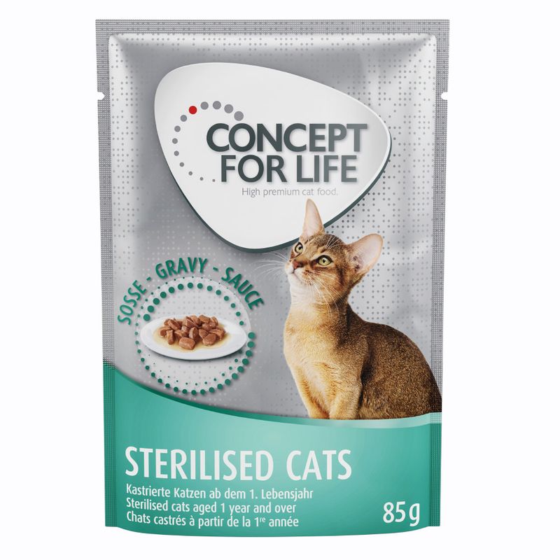 Concept for Life Saver Pack 48 x 85g Sensitive Cats – in Gravy