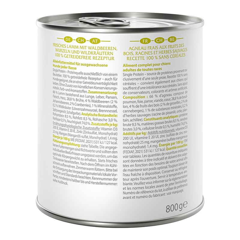 Wolf of Wilderness Adult Single Protein 6 x 800g Mixed Pack (3 Varieties)