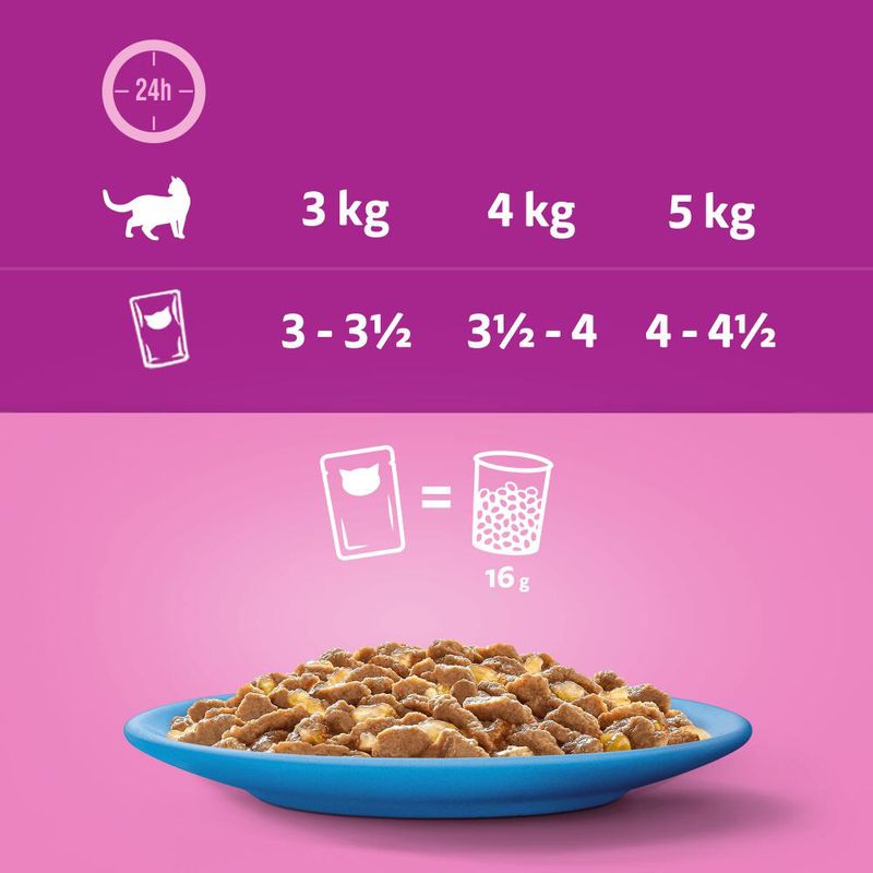 Whiskas 1+ Adult Pouches Saver Pack 48 x 85g Poultry Feasts in Jelly