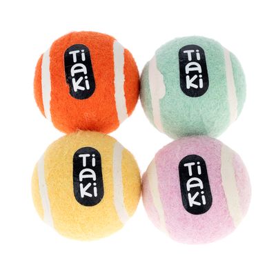 TIAKI Tennis Ball Set Set of 4 (approx. diameter 5cm)