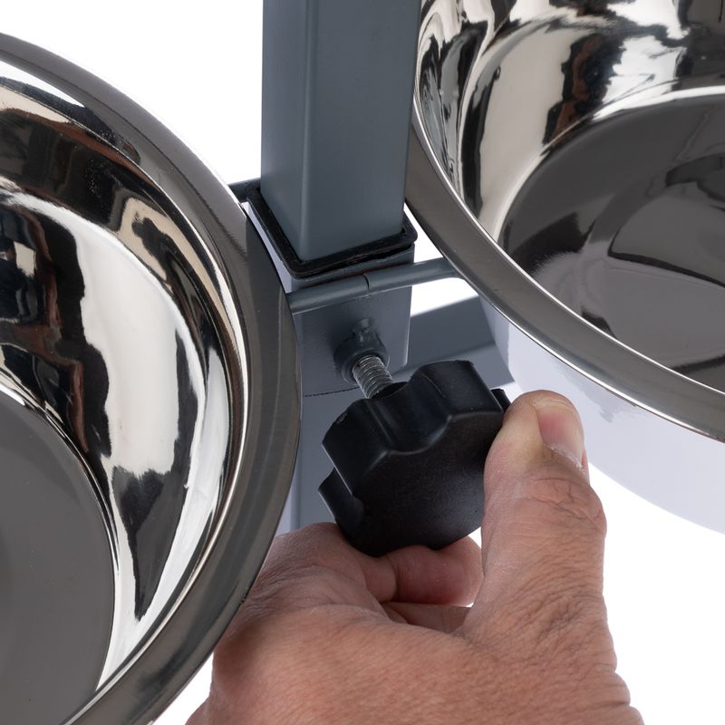 TIAKI Double Bowl with Adjustable Stand 2 x 875ml, diameter 17cm