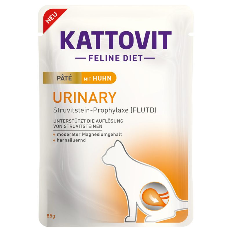 Kattovit Urinary Paté 10 x 85g with Chicken