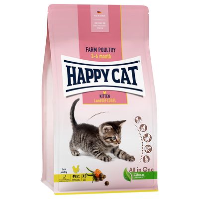 Happy Cat Young Kitten Country Poultry 1.3kg