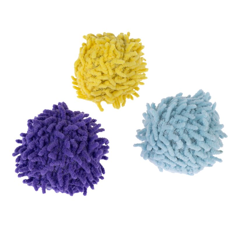 TIAKI Pompom Ball Set with Catnip – 3 Balls