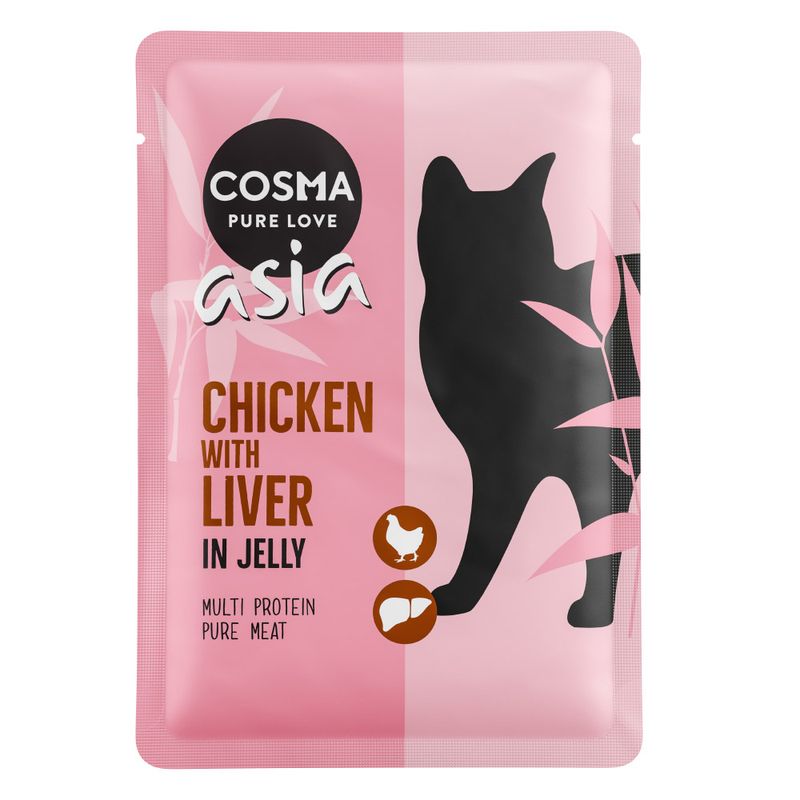 Cosma Asia in Jelly Pouches 6 x 100g Chicken with Chicken Liver