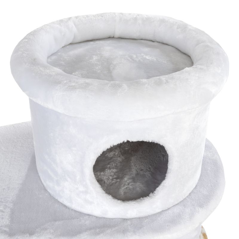 White Tiger XXL Cat Tree White (2 packages)