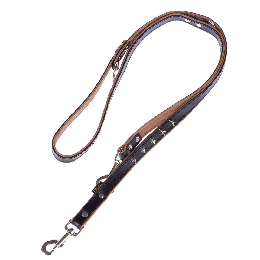 Heim Leather Dog Lead - Stars 200cm