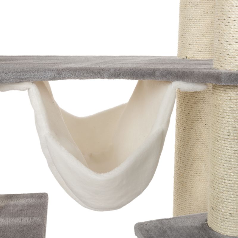 Gingerbread Cat Tree with Ladder - XXL Grey