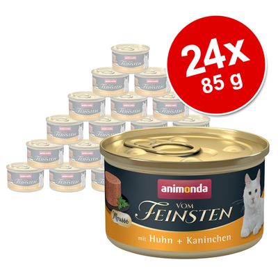 animonda Vom Feinsten Saver Pack 24 x 85g Chicken & Rabbit