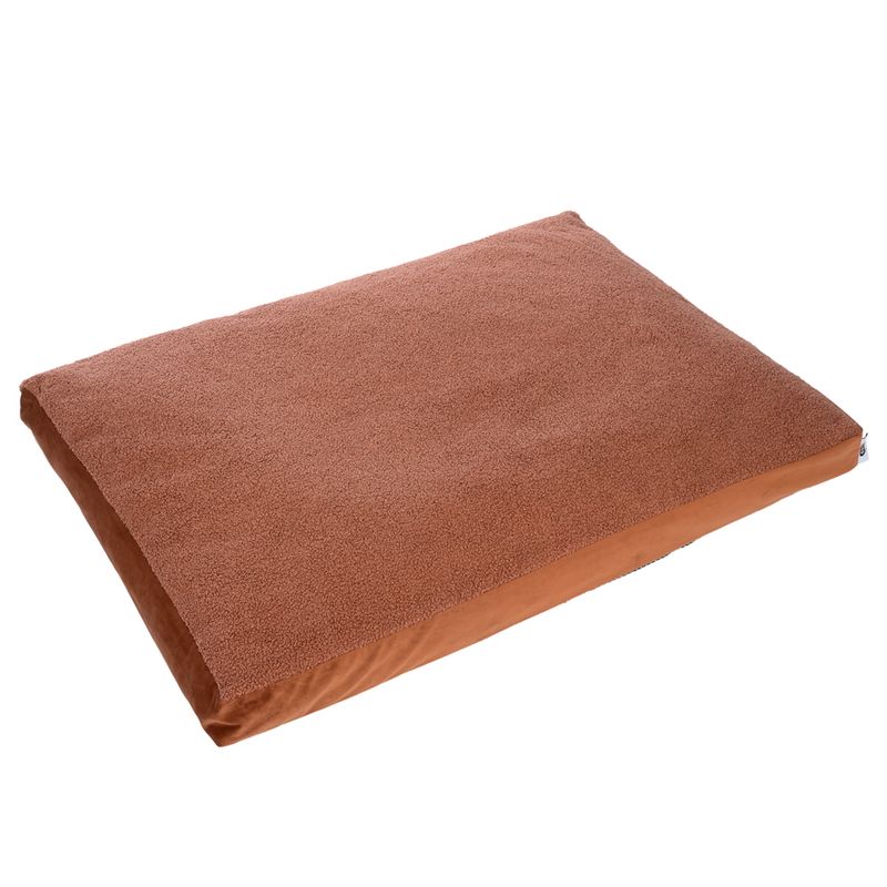 TIAKI Teddy Dog Mattress - Copper Size M: 70 x 50 x 10 cm (L x W x H)