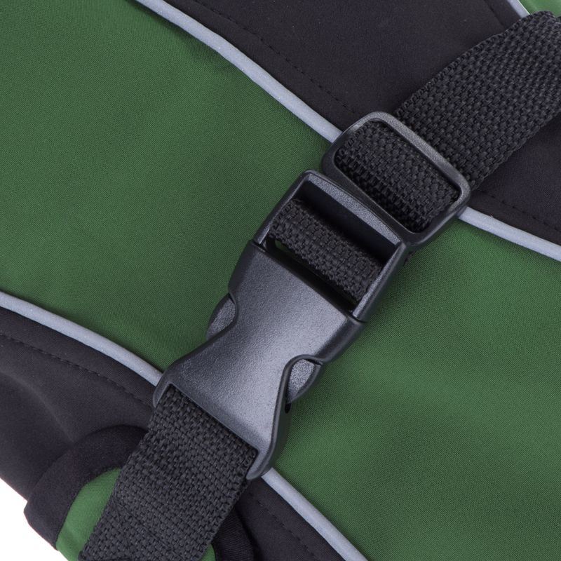 Soft Shell Dog Coat - Green Approx. 30cm Back Length