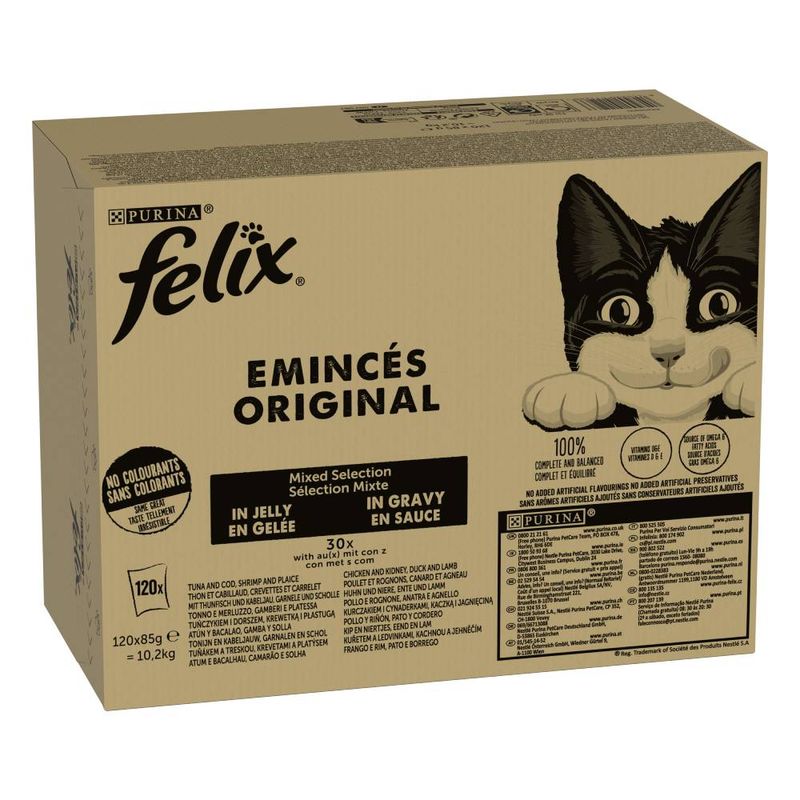 Felix As Good As It Looks Jumbo Pack 80 x 85g Fish Mix (4 Varieties)