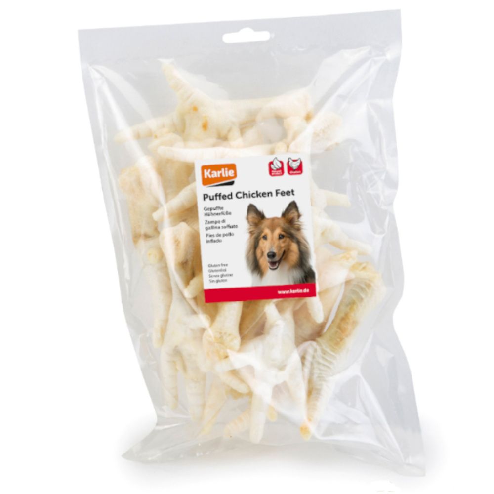 Karlie Puffed Chicken Feet 15 piece