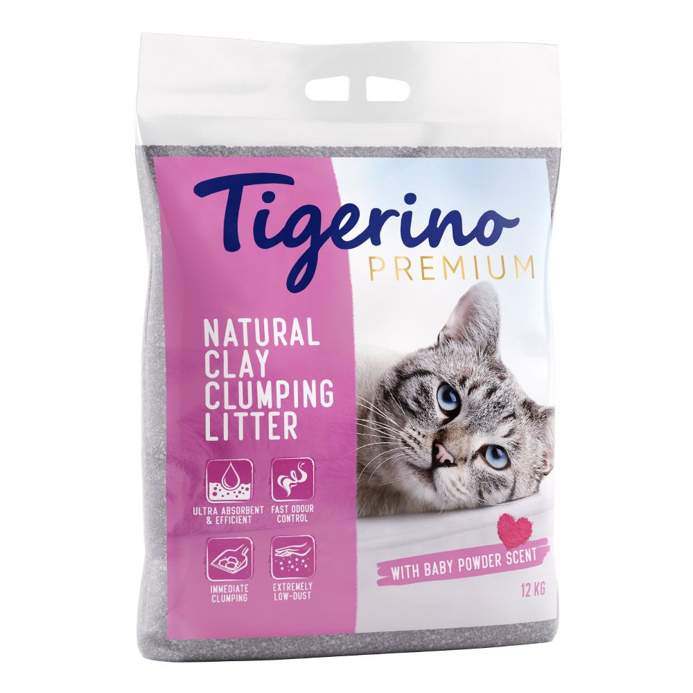 Tigerino Premium Cat Litter - Babypowder Scented 6kg