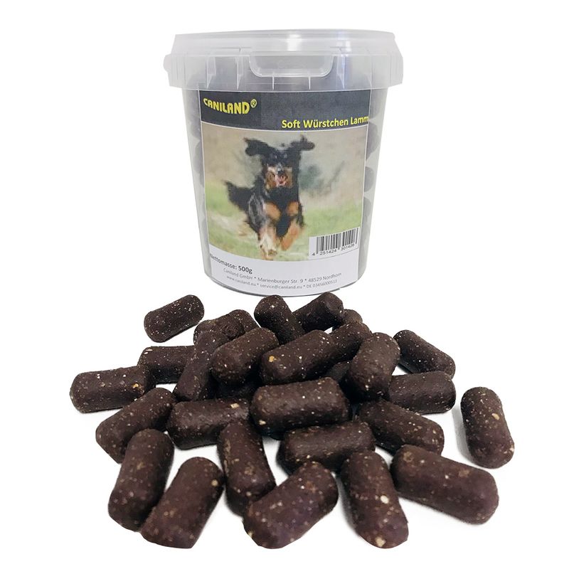 Caniland Mini Sausages - Lamb and Smoky Flavour 500g