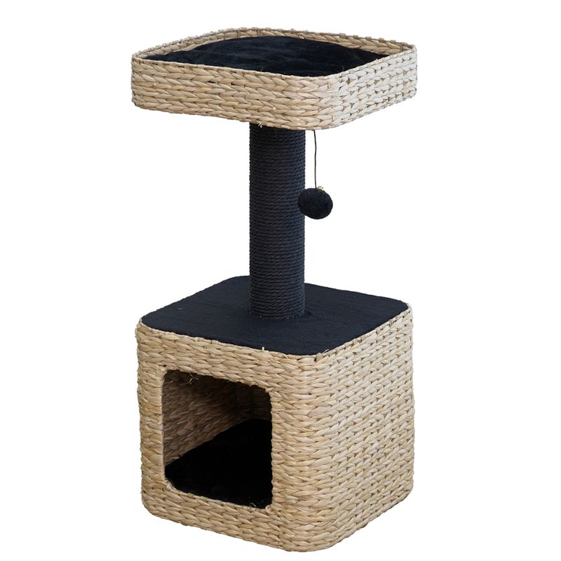 Karlie Water Hyacinth Scratching Post Sombra S Black / natural