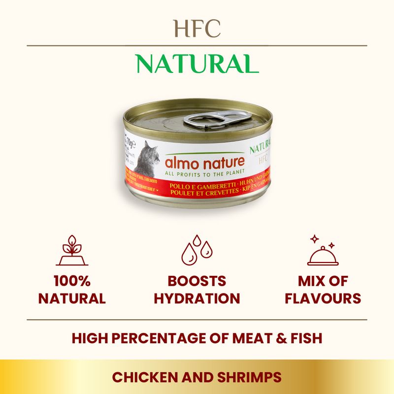 Almo Nature HFC Natural Cans Saver Pack 24 x 70g Atlantic Tuna