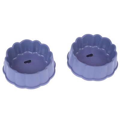zooplus Basics Plastic Round Cat Bowls 2 x 300ml