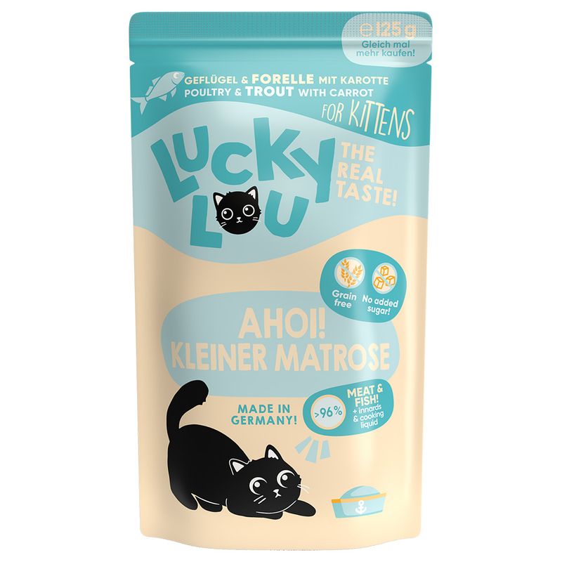 Lucky Lou Kitten 48 x 125 g Poultry